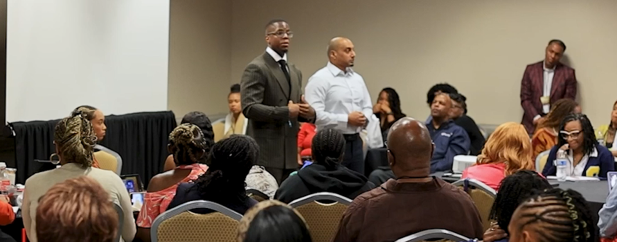 Breakout session with engaged attendees