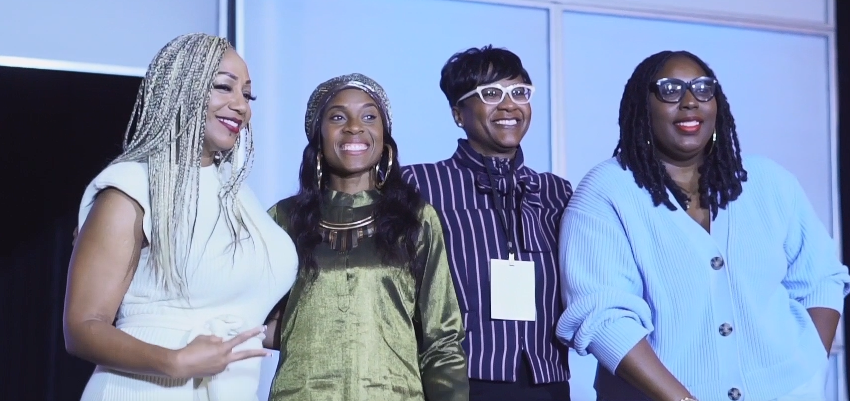 Group of women leaders at the convention